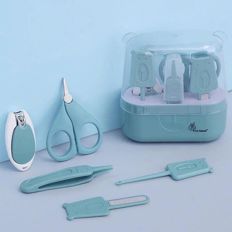 R for Rabbit Stylo Teddy Baby Manicure Set Nail Cutter & Nail Filer, Scissor, Tweezer, Ear Pick