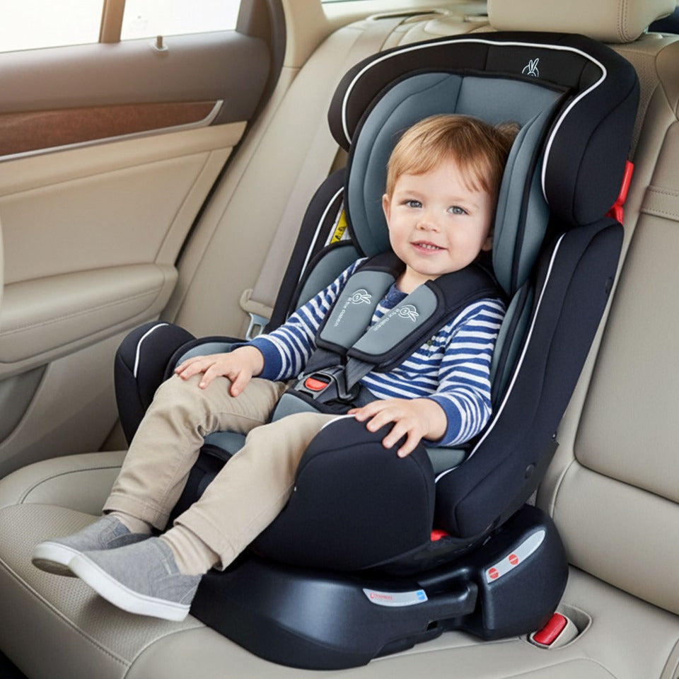 R for Rabbit Jack N Jill Grand Baby Car Seat for 0 to 7 Years, 3 Position Recline, 5-Point Safety Harness, Washable Seat Cushion, Certified Safety