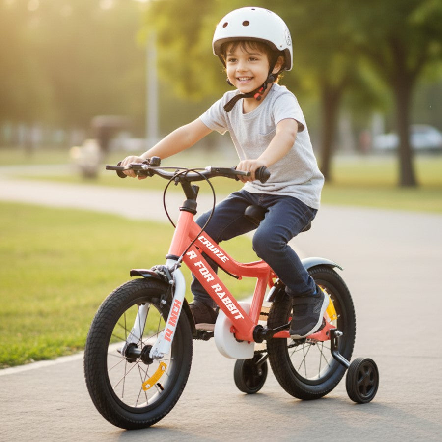 R for Rabbit Cruize Bicycle For Kids 14 Inch With 90% Plug N Play Installation