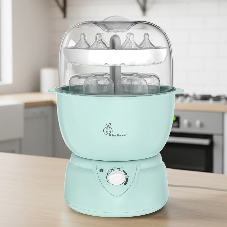 R for Rabbit Hygo Smart 5-in-1 All-in-One Sterilizer for Bottles, Milk, Baby Food, Eggs & Juices