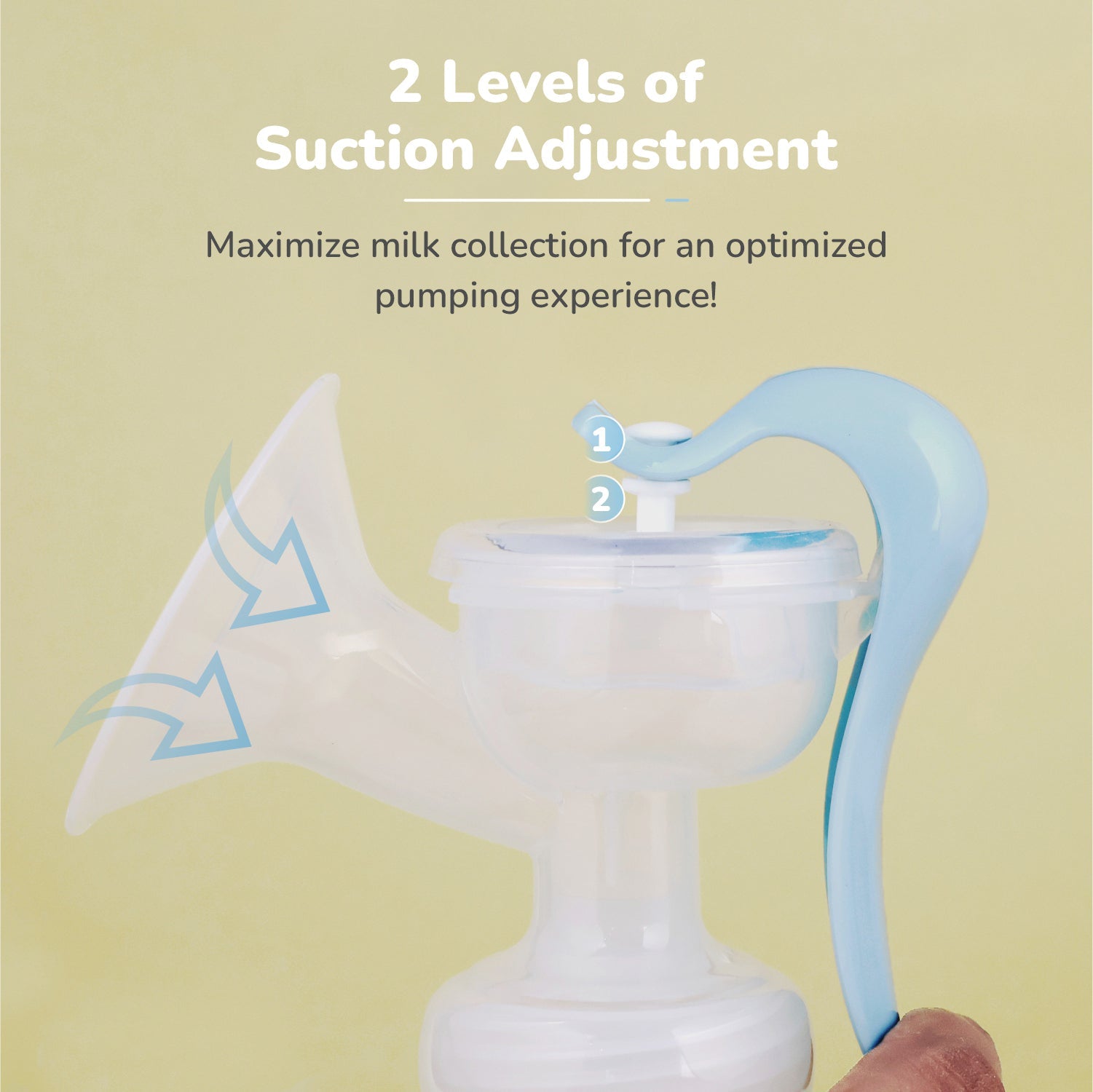 R for Rabbit First Feed Cozy Manual Feeding Breast Pump With 2 Suction Level Adjustment