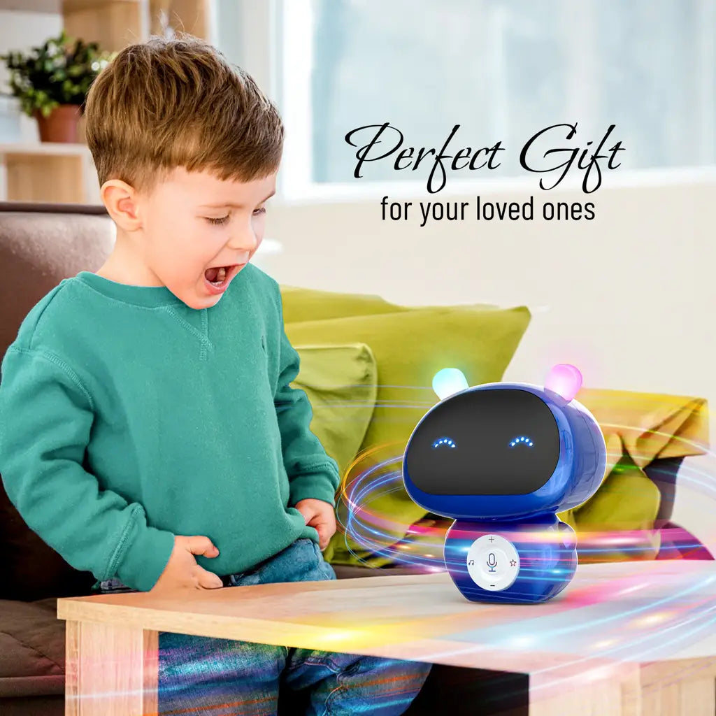 Mirana Mr. Robot Talk Back Toy for Kids - 3 Voice Changing Effects, Onboarded Music