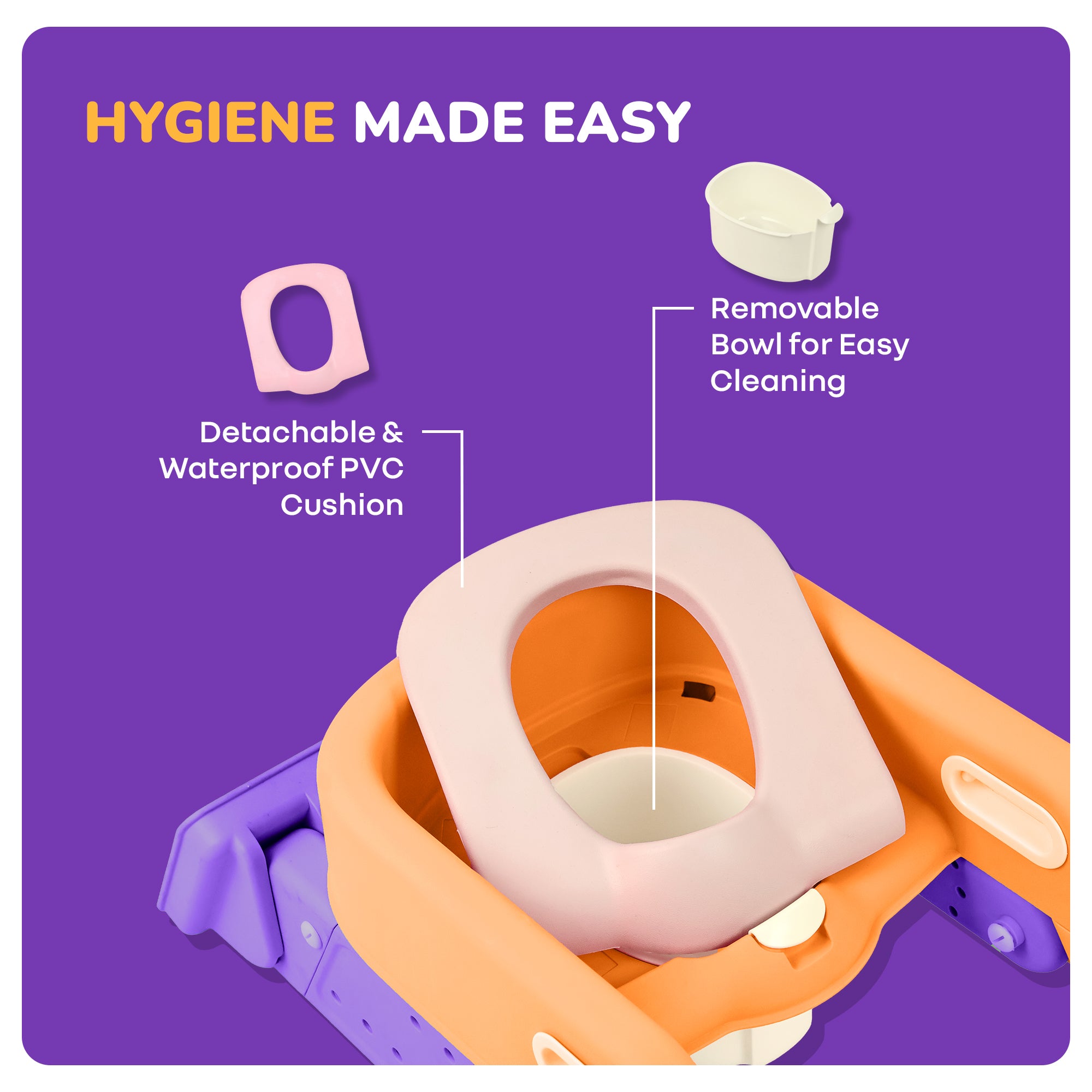 R for Rabbit Hilltop Booster 2-in-1 Baby Potty Seat & Step Stool
