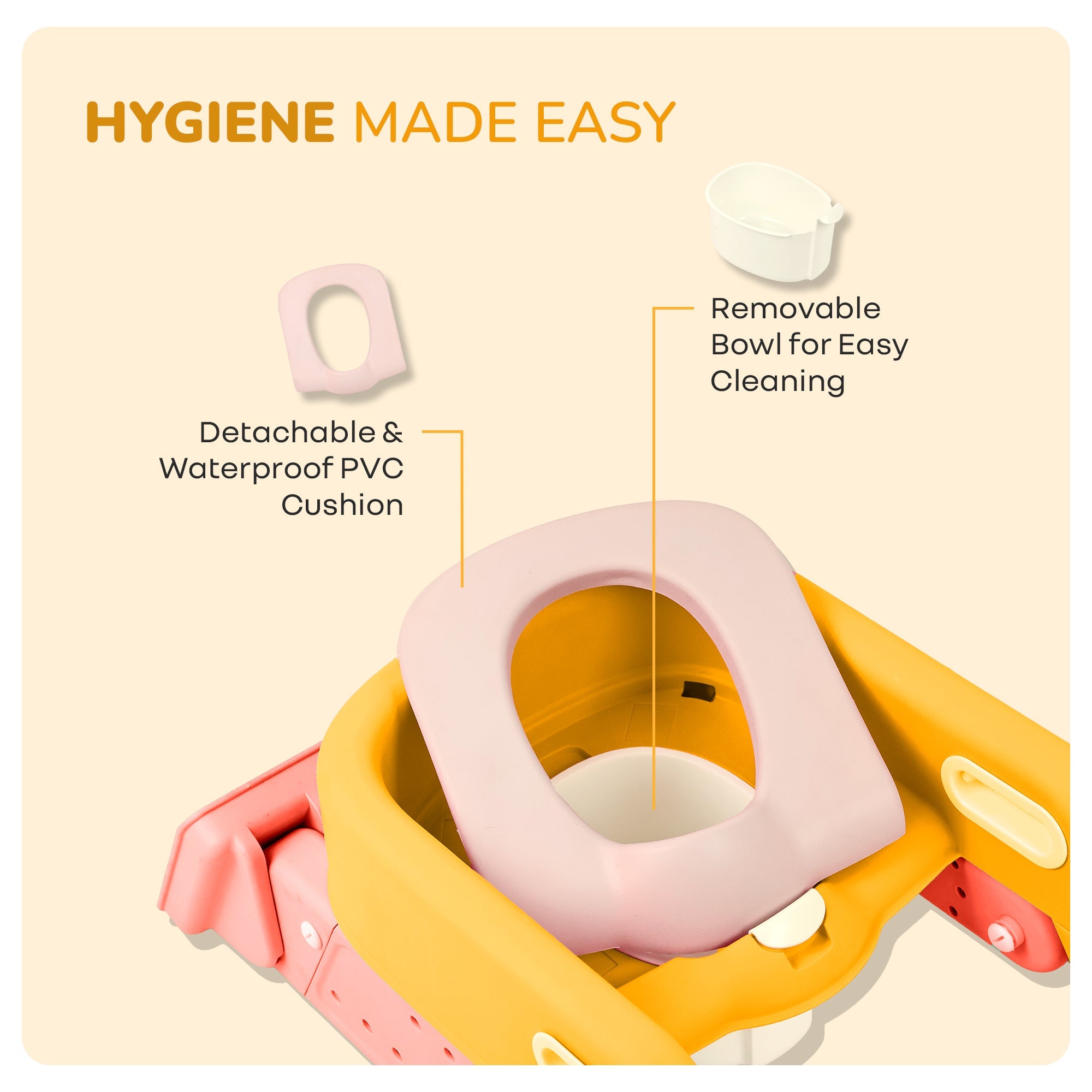 R for Rabbit Hilltop Booster 2-in-1 Baby Potty Seat & Step Stool