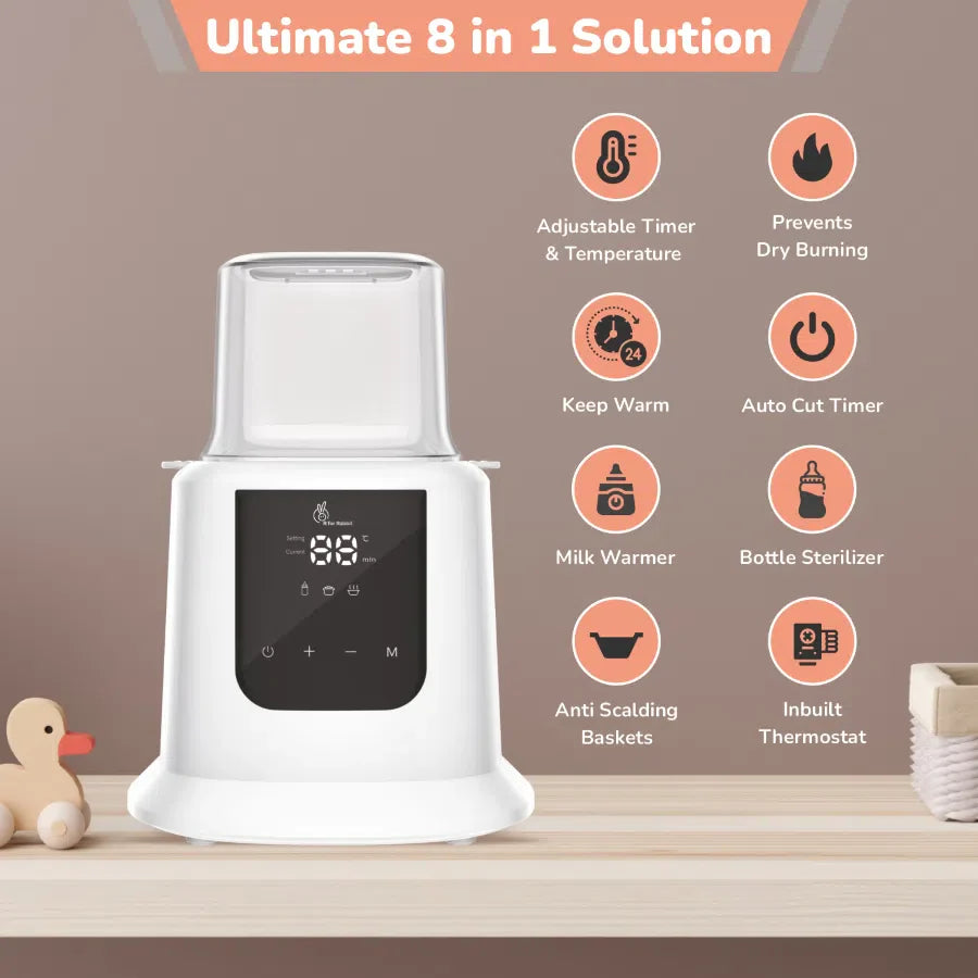 R for Rabbit Hot Bot Smart Baby Bottle Warmer 3-in-1 Multifunctionality And LED Smart Touch Screen
