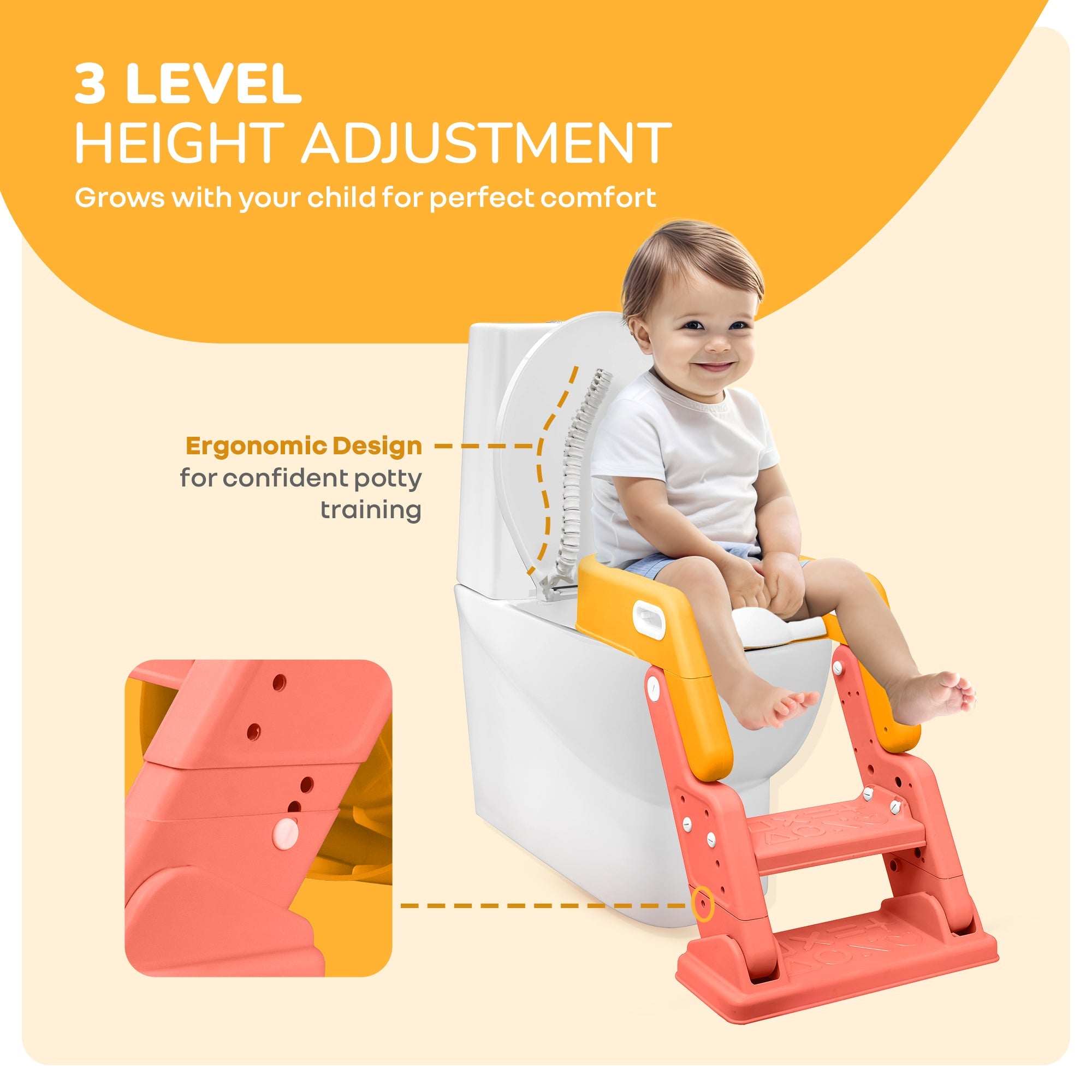 R for Rabbit Hilltop Booster 2-in-1 Baby Potty Seat & Step Stool