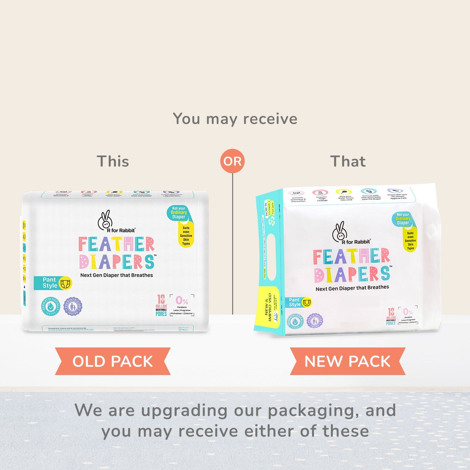 Feather Diapers - Next Gen Baby Diapers that Breathes, Dermatologically tested, sensitive skin suitable, Chemical-free, Leak-Proof
