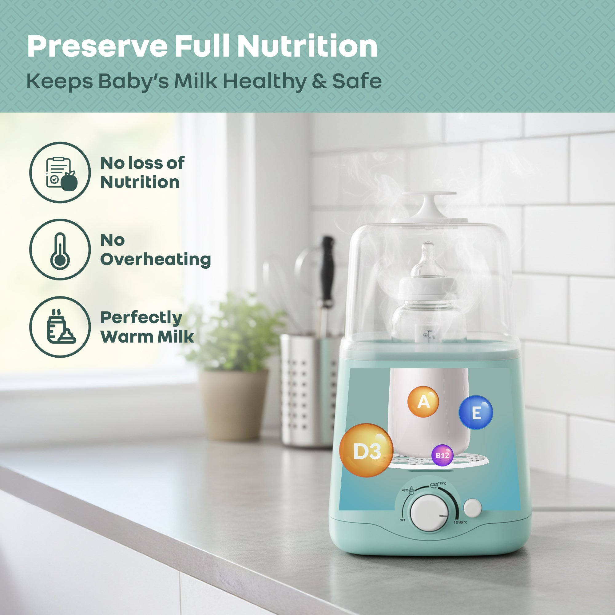 R for Rabbit Hygo Smart 3-in-1 Bottle Warmer for Milk, Food & Bottle Sterilization
