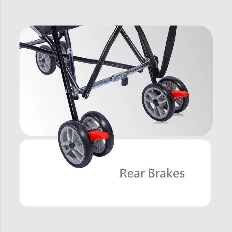 R for Rabbit Pixie Buggy Stroller - Easy to Fold & Store, UV Sun Protection Canopy, Rear Brakes, Storage bag
