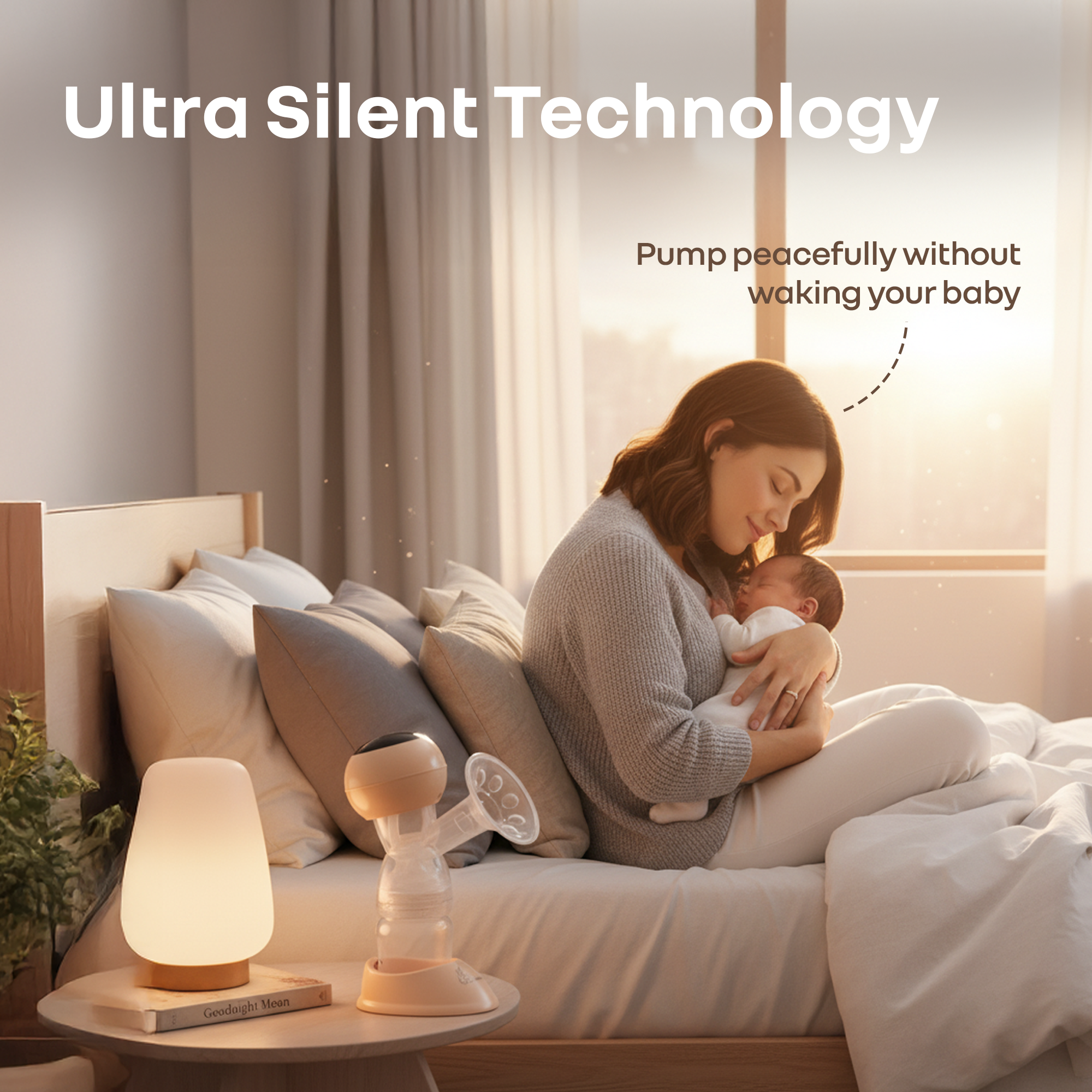 R for Rabbit Lactella Comfort Breast Pump With Dual Modes, 9 Levels & LED Display & USB charging