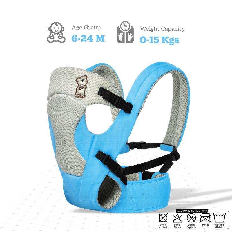 R for Rabbit New Cuddle Snuggle Carriers cum Kangaroo Bag, Front / Back Baby Carrier Position, Foldable Head Support