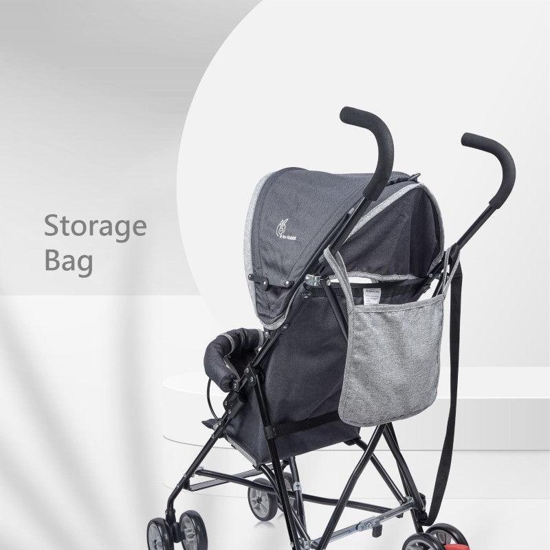 R for Rabbit Pixie Buggy Stroller - Easy to Fold & Store, UV Sun Protection Canopy, Rear Brakes, Storage bag