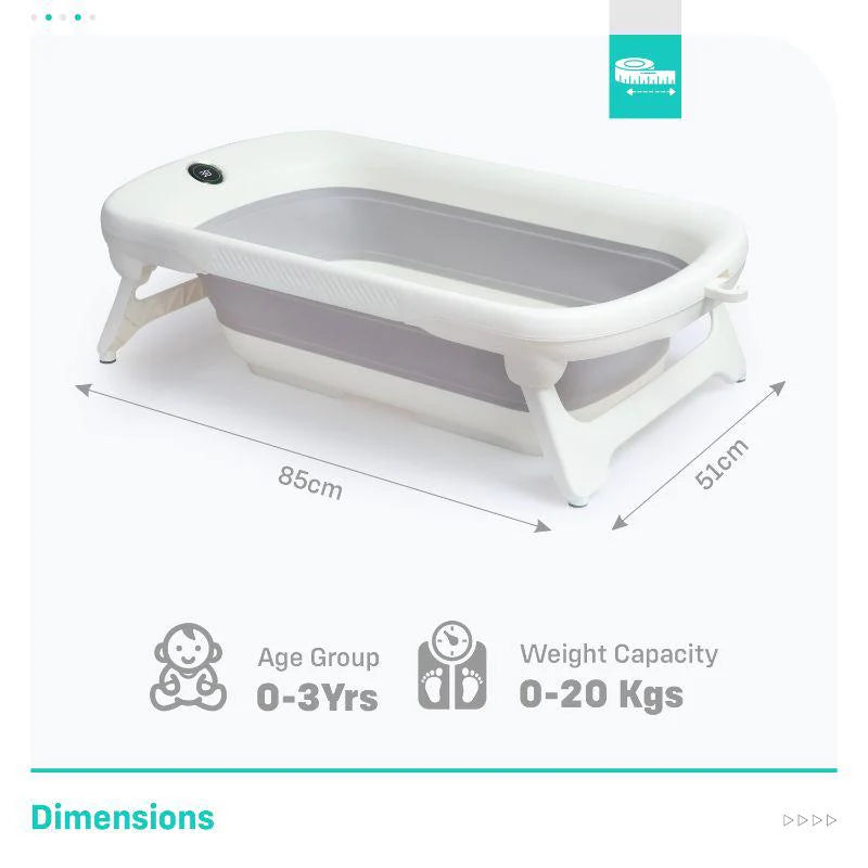 R for Rabbit Bubble Double Smart Baby Bath Tub With Smart Water Temperature Plug