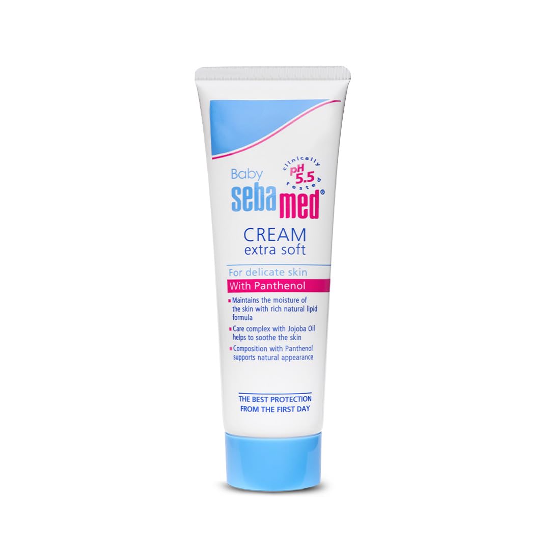 Sebamed Baby Cream Extra Soft 50 ml | pH 5.5 | Ideal for Dry & Sensitive Baby Skin