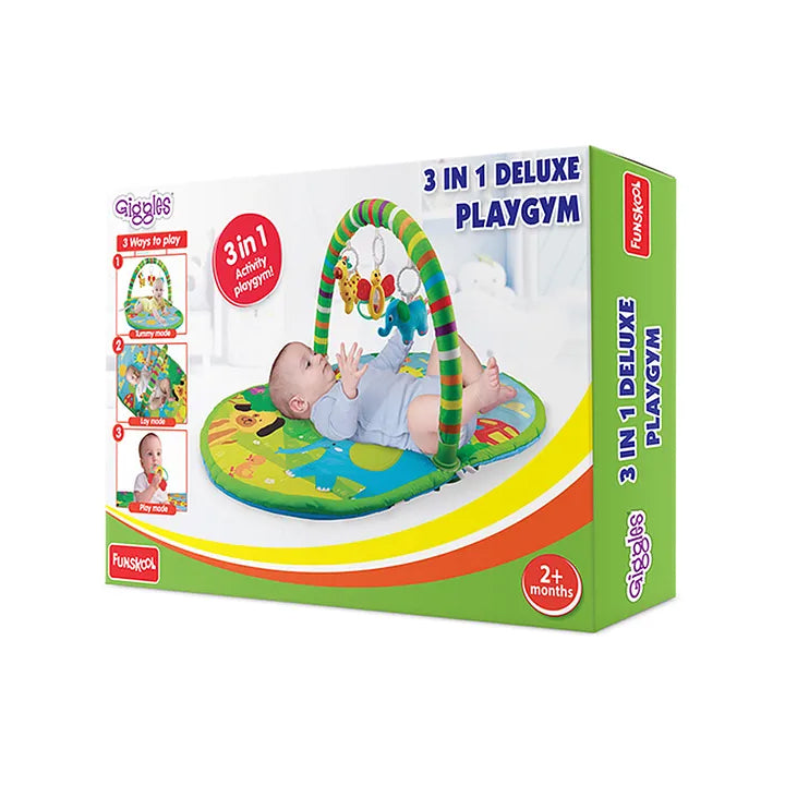 Giggles 3 in 1 Deluxe Playgym - Multicolor