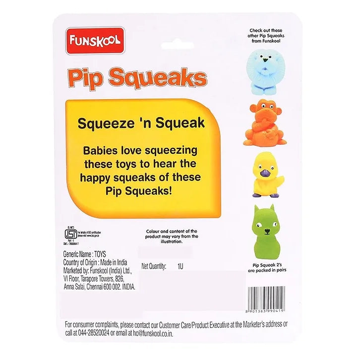 Funskool Pip Squeaks Bath Toys Pack of 4