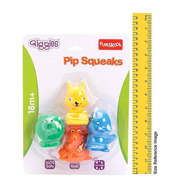 Funskool Pip Squeaks Bath Toys Pack of 4