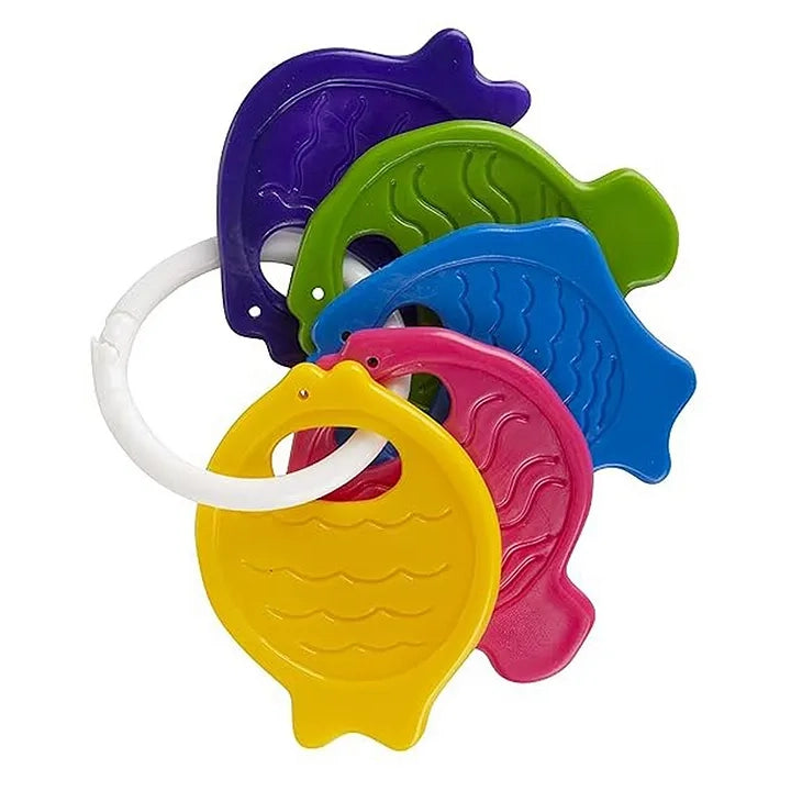 Giggles Clash Fish Teether - Multicolor
