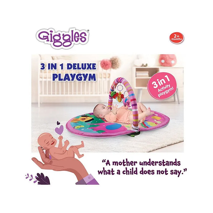Giggles 3 in 1 Deluxe Playgym - Multicolor