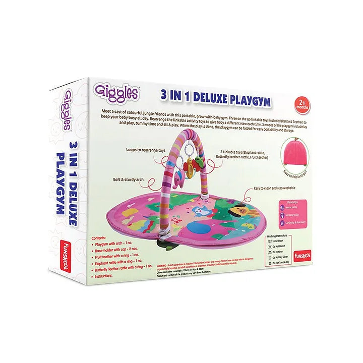 Giggles 3 in 1 Deluxe Playgym - Multicolor
