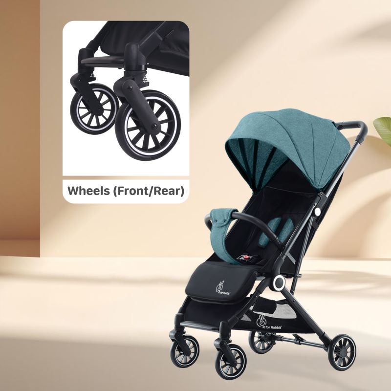 Pocket Air Kids Stroller Set of Wheels (Front & Rear) (Spare Parts)