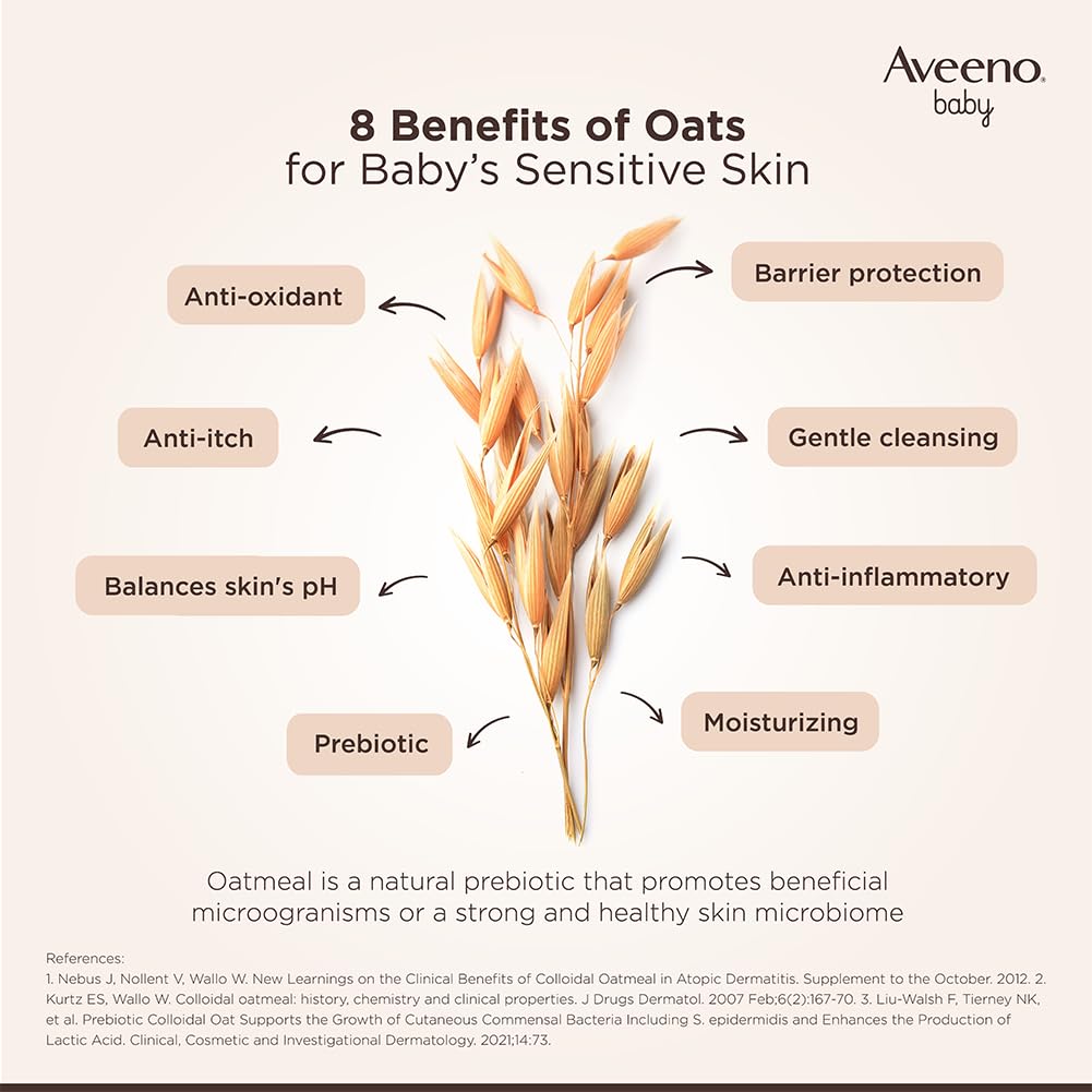 Aveeno Daily Baby  Moisture Hydrating Facial Gel (Cream) 60g I Ultra-light | moisturisation 24 hours Face cream | Triple oat extract & avocado oil I Paediatrician recommended
