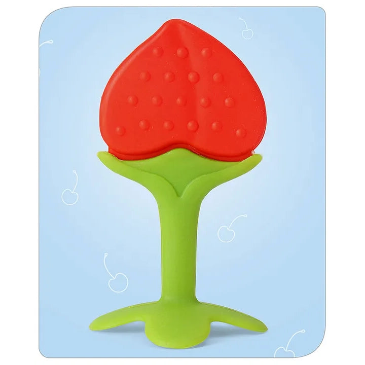 Babyhug Strawberry Shape Silicone Teether