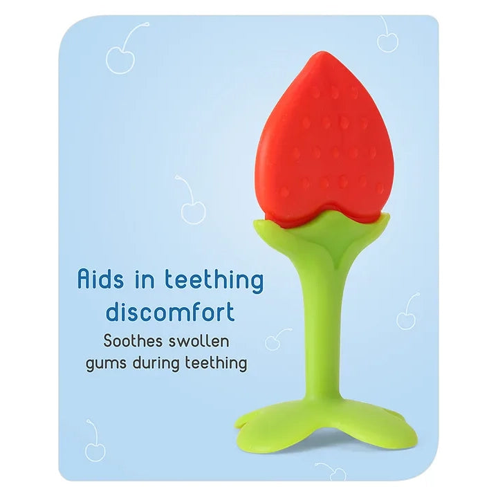 Babyhug Strawberry Shape Silicone Teether