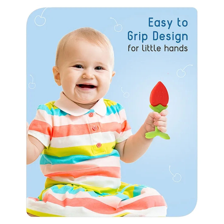 Babyhug Strawberry Shape Silicone Teether