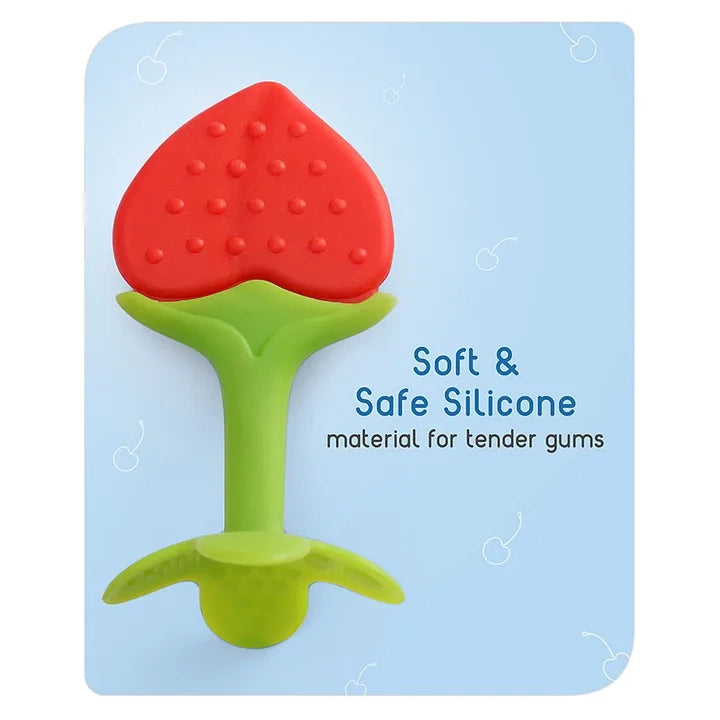 Babyhug Strawberry Shape Silicone Teether