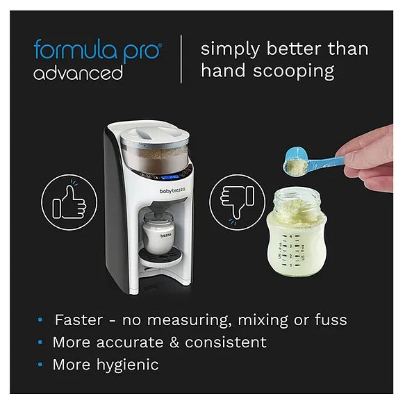 Baby Brezza Formula Pro Advanced Formula Dispenser Machine - Automatically Mix a Warm Formula Bottle Instantly - Easily Make Bottle with Automatic Powder Blending