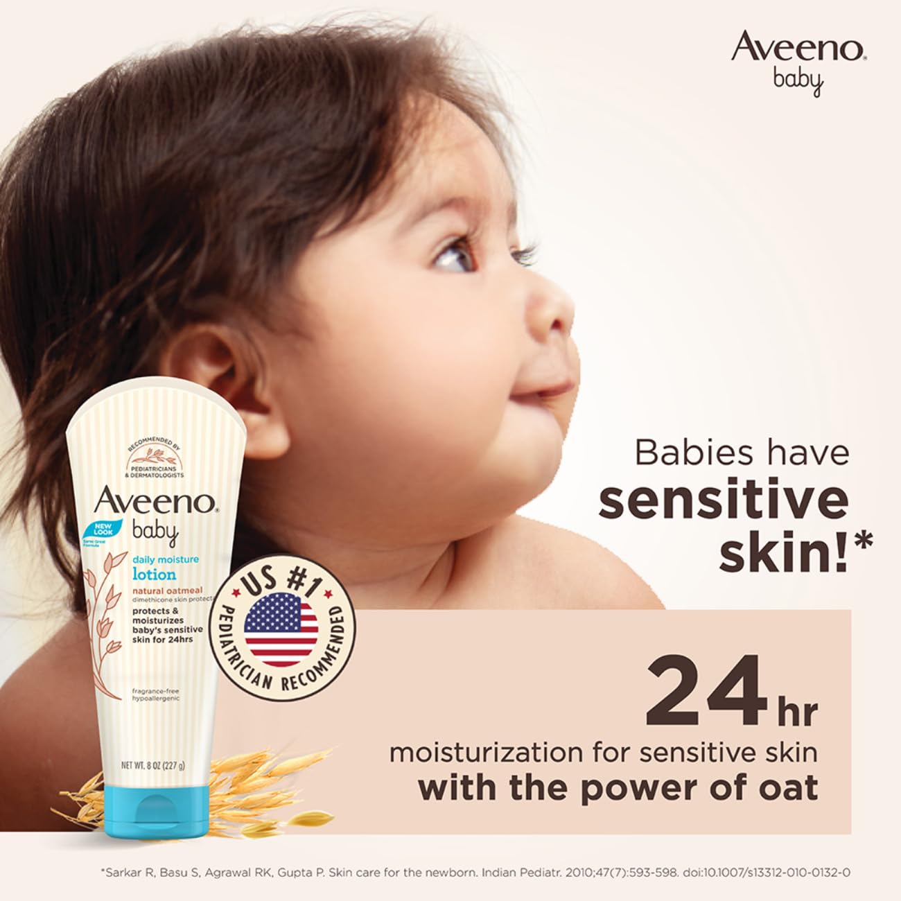 Aveeno Baby Daily Moisturising Lotion for Delicate Skin (227g)