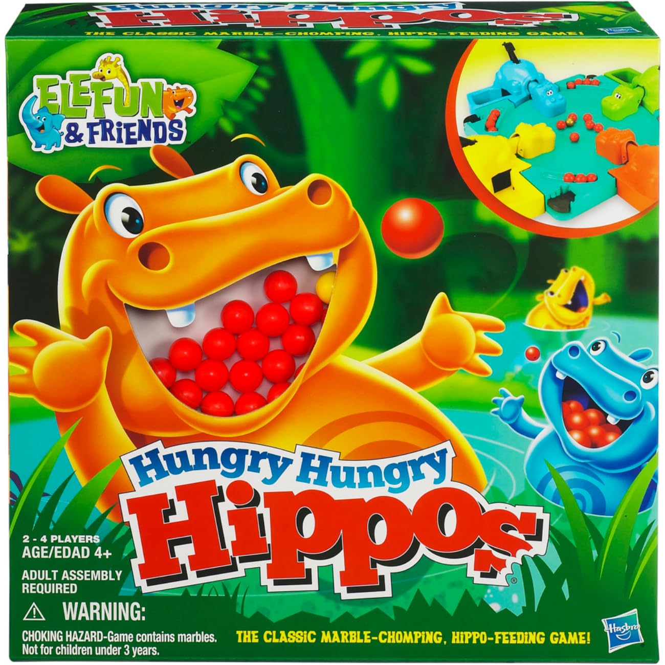 Hasbro Gaming Hungry Hungry Hippos Game, Fun Board Game for Kids, Game for Boys and Girls Ages 4 Years Old and Up