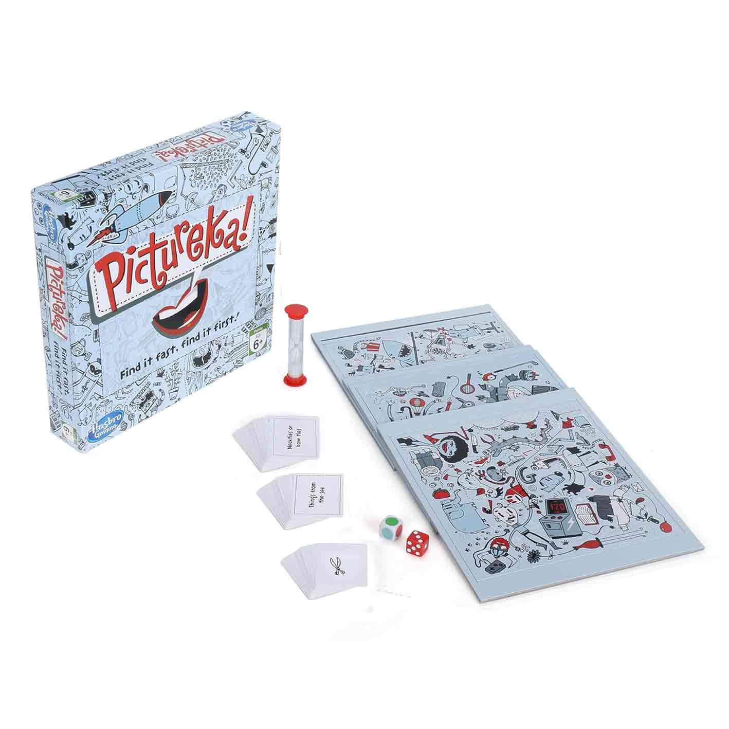 Hasbro Gaming Pictureka! Board Game, Fun Board Game for Family and Kids, for Ages 6+, Indoor Classic Board Games & puzzels, Game for 2 or More Players, Christmas Gift for Kids | Xmas Gift