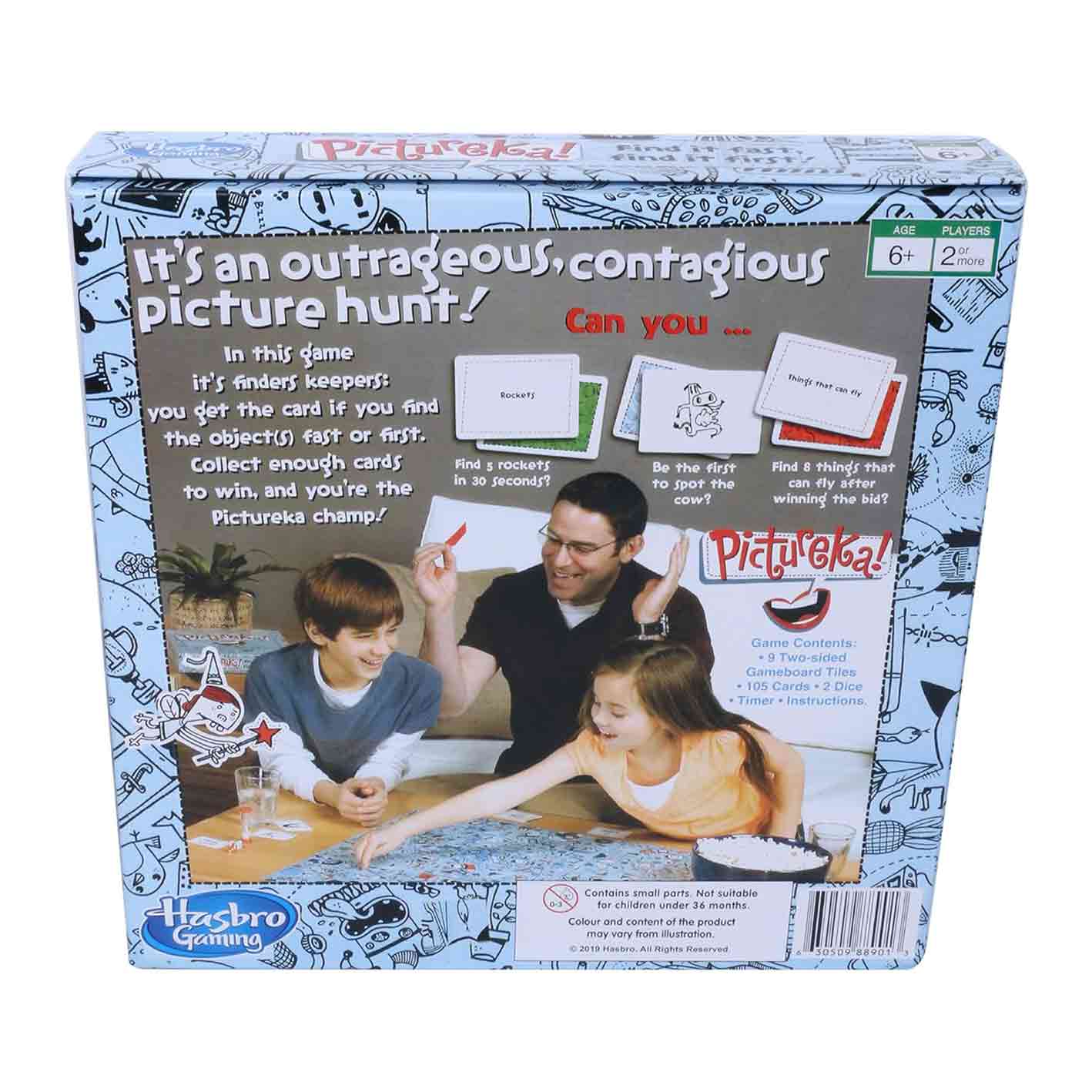 Hasbro Gaming Pictureka! Board Game, Fun Board Game for Family and Kids, for Ages 6+, Indoor Classic Board Games & puzzels, Game for 2 or More Players, Christmas Gift for Kids | Xmas Gift