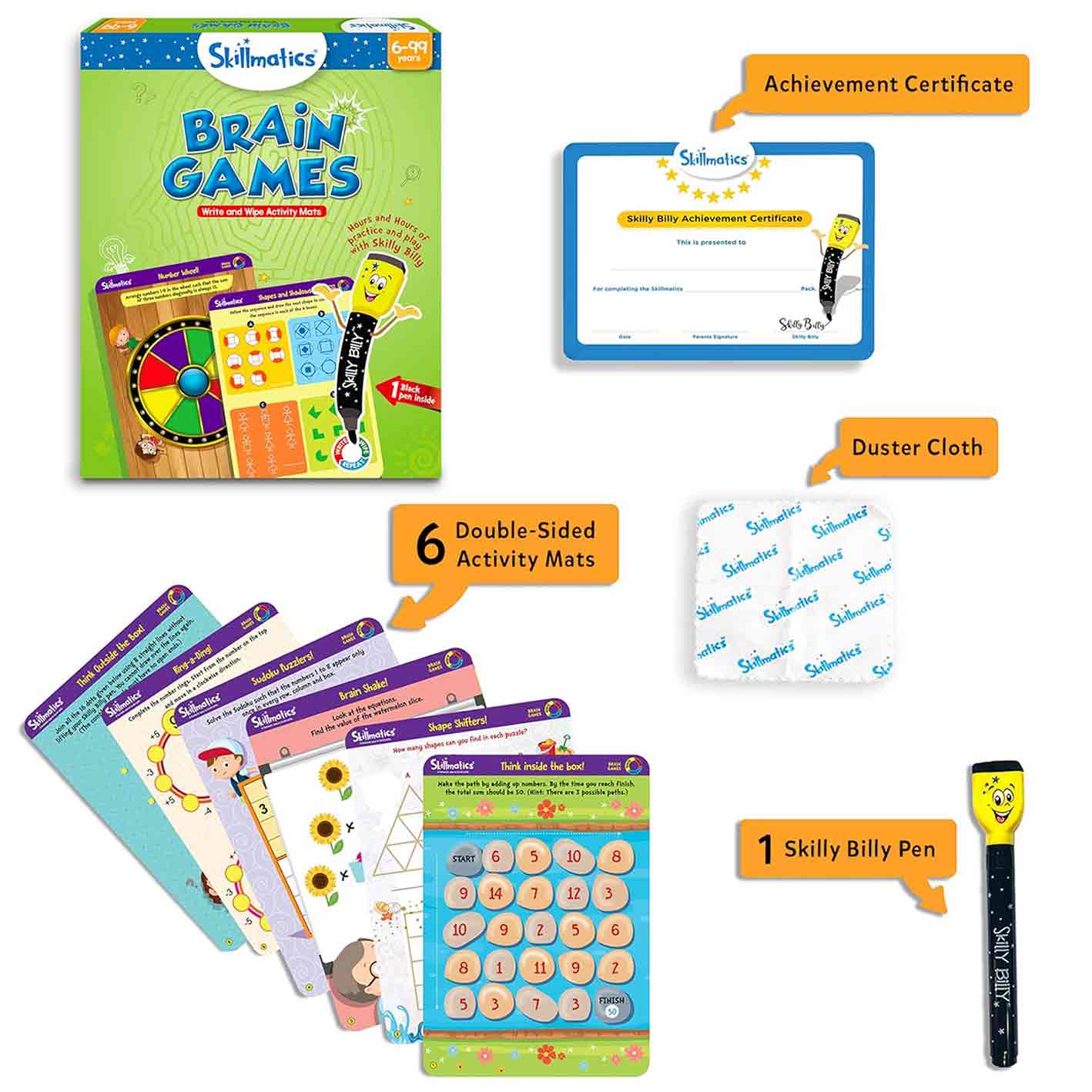 Skillmatics Brain Games, Educational Toy For Kids Above 6Y