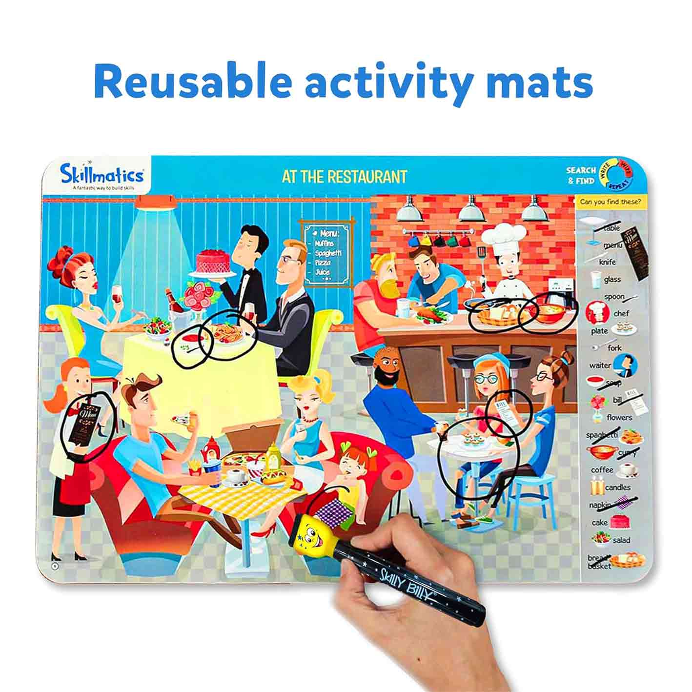 Skillmatics Educational Game - Search And Find Activity Mats For Kids