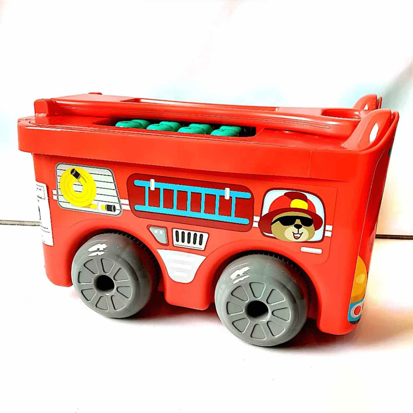 Sunta Toys Building Blocks Fire Engine Game For Baby – Entertaining and Educational Experience for Children, Aged 18 Months+