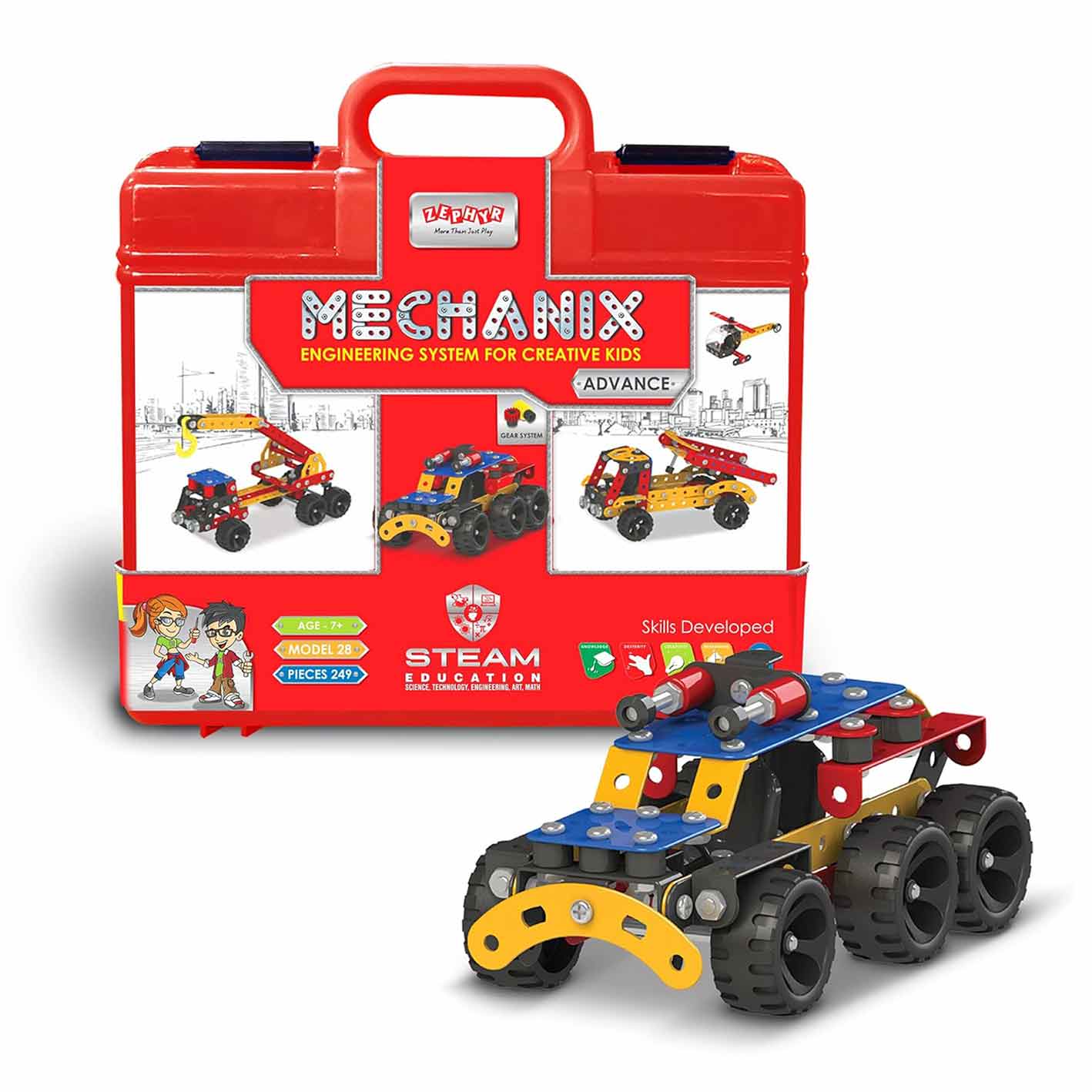 Mechanix Senior Engineering STEM Kit For Kids 7 Years+