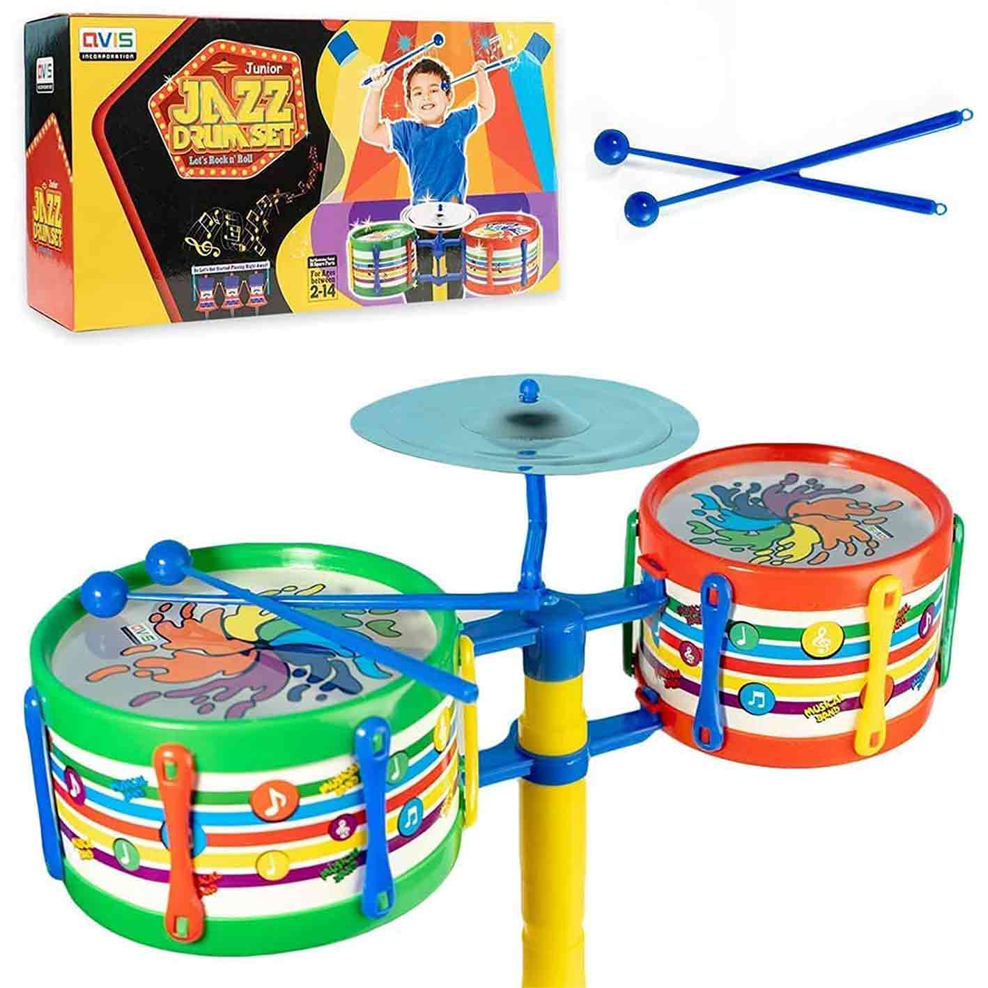Avis Jazz Drum Set Junior For Kids 3+ (Multicolour)