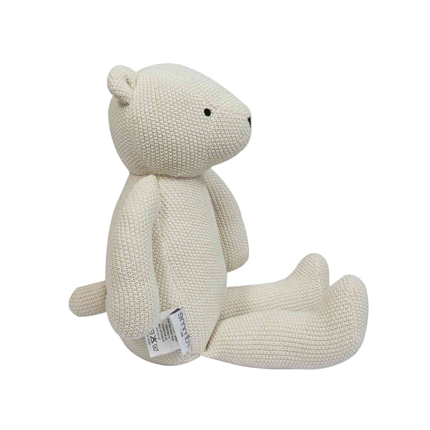 Knitted Soft Toy Ivory Bear