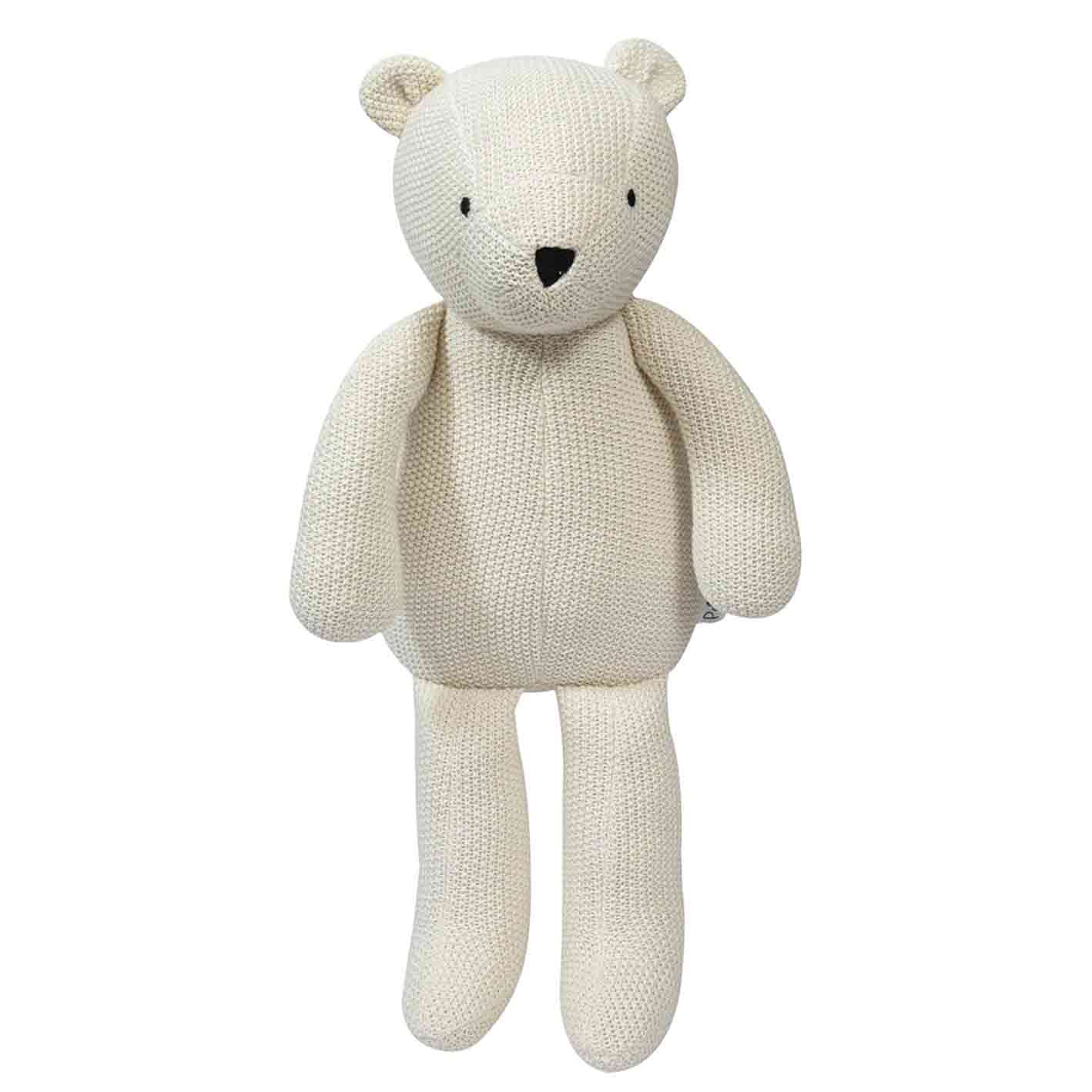 Knitted Soft Toy Ivory Bear
