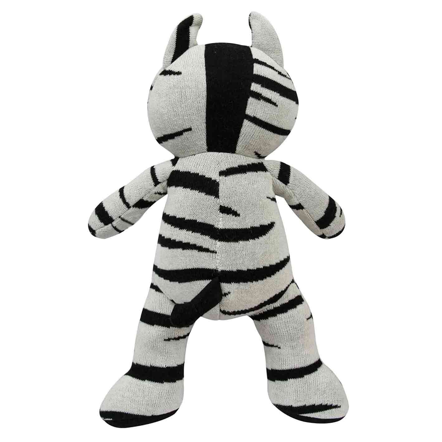 Knitted Soft Toy Standing Zebra