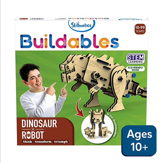 Buildables Dinosaur x Robot STEM construction toys (ages 8+)