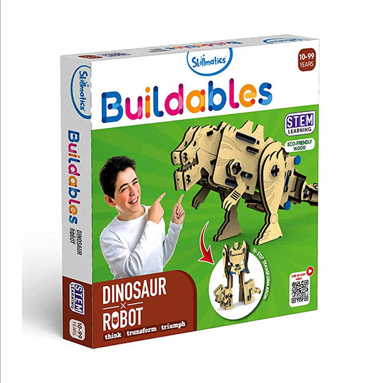 Buildables Dinosaur x Robot STEM construction toys (ages 8+)