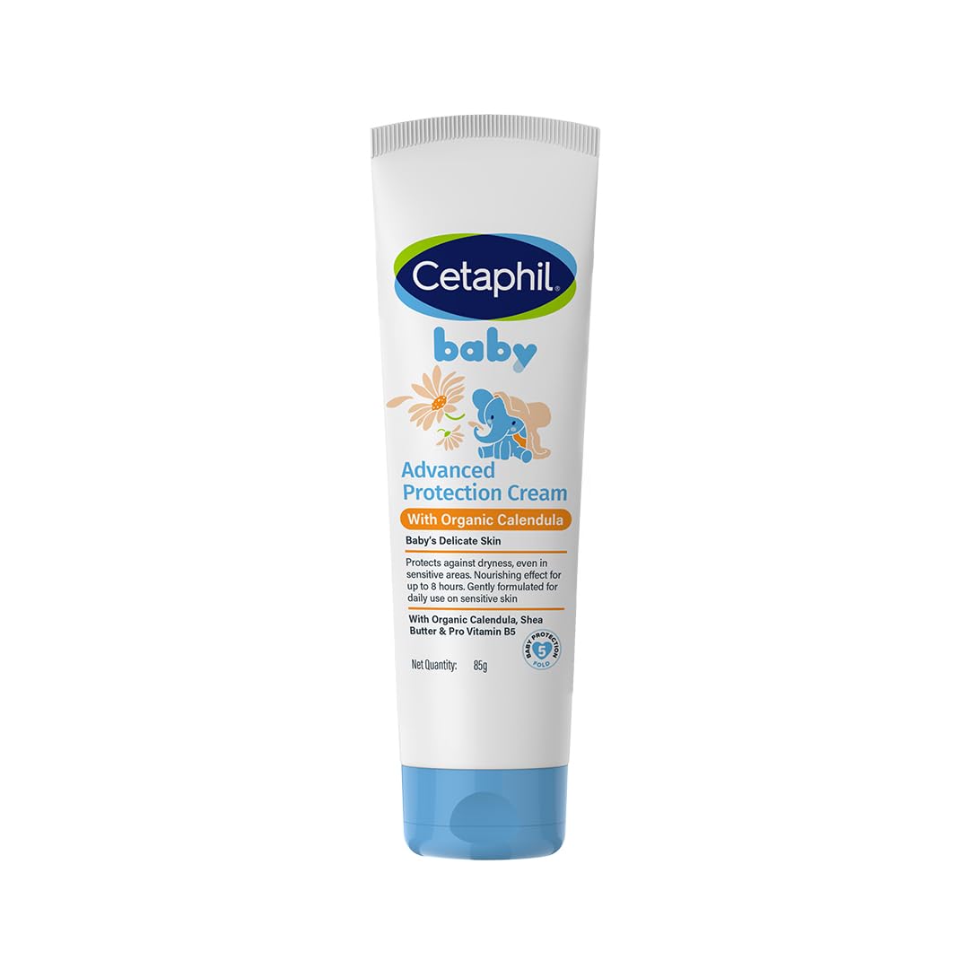 Cetaphil Baby Cream 85g – Gentle Face & Body Moisturizer with Organic Calendula | Soft & Hydrating
