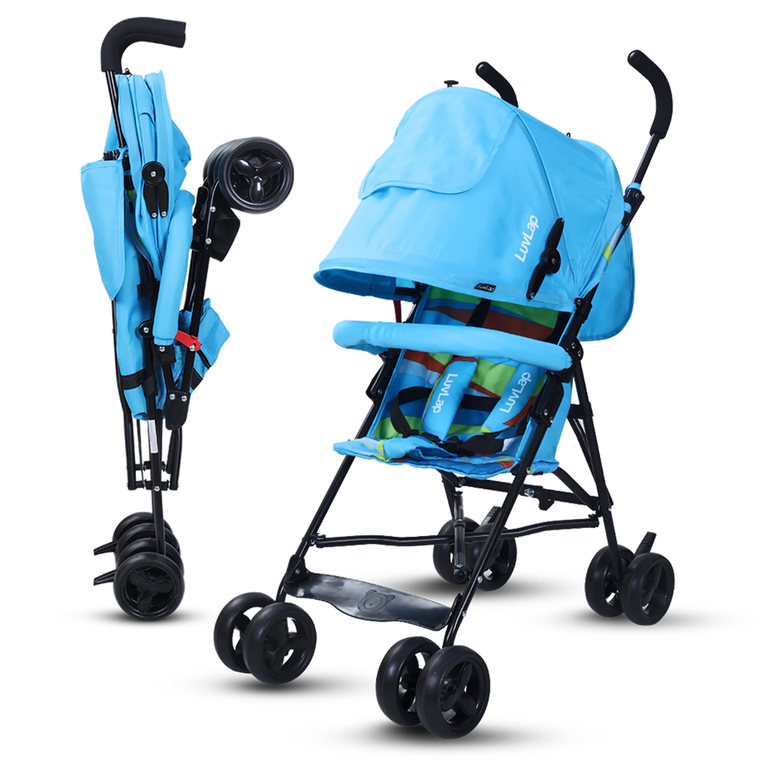 luvlap Tutti Frutti Baby Stroller Buggy, Light Blue