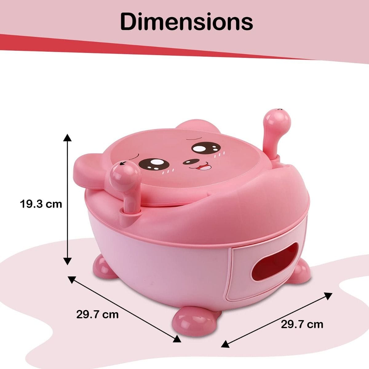 LuvLap Tedclub Baby Potty Seat, Pink