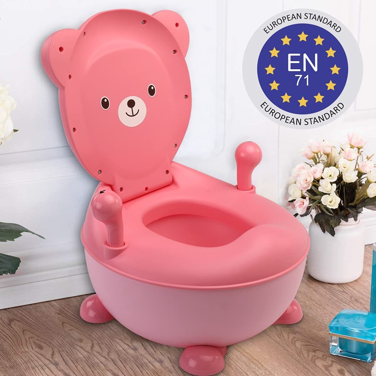 LuvLap Tedclub Baby Potty Seat, Pink