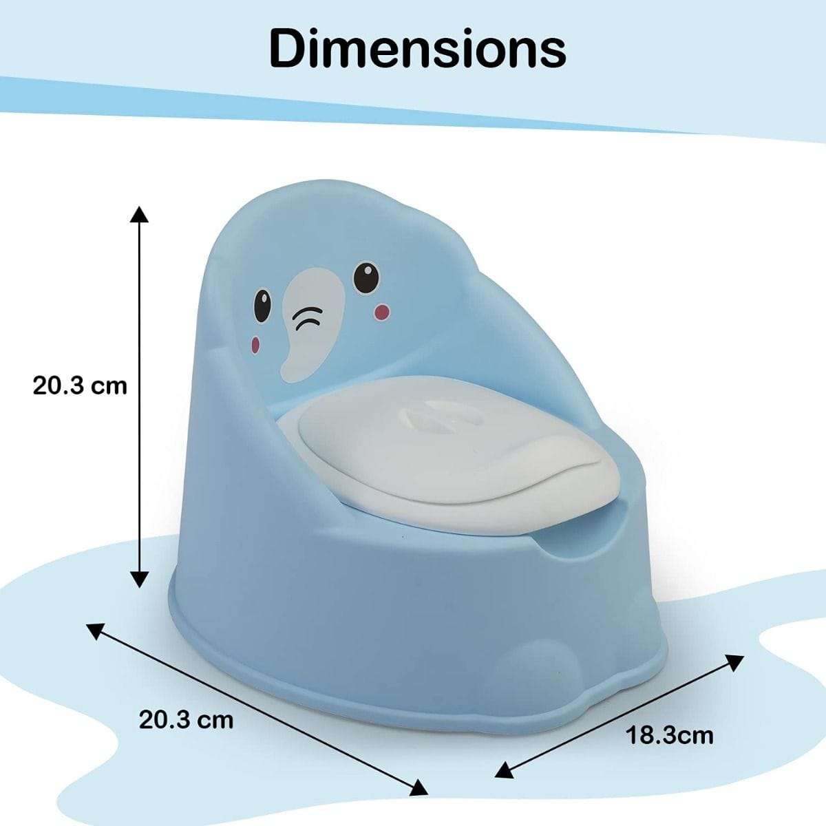 LuvLap Wee Piggy Potty Seat, Blue